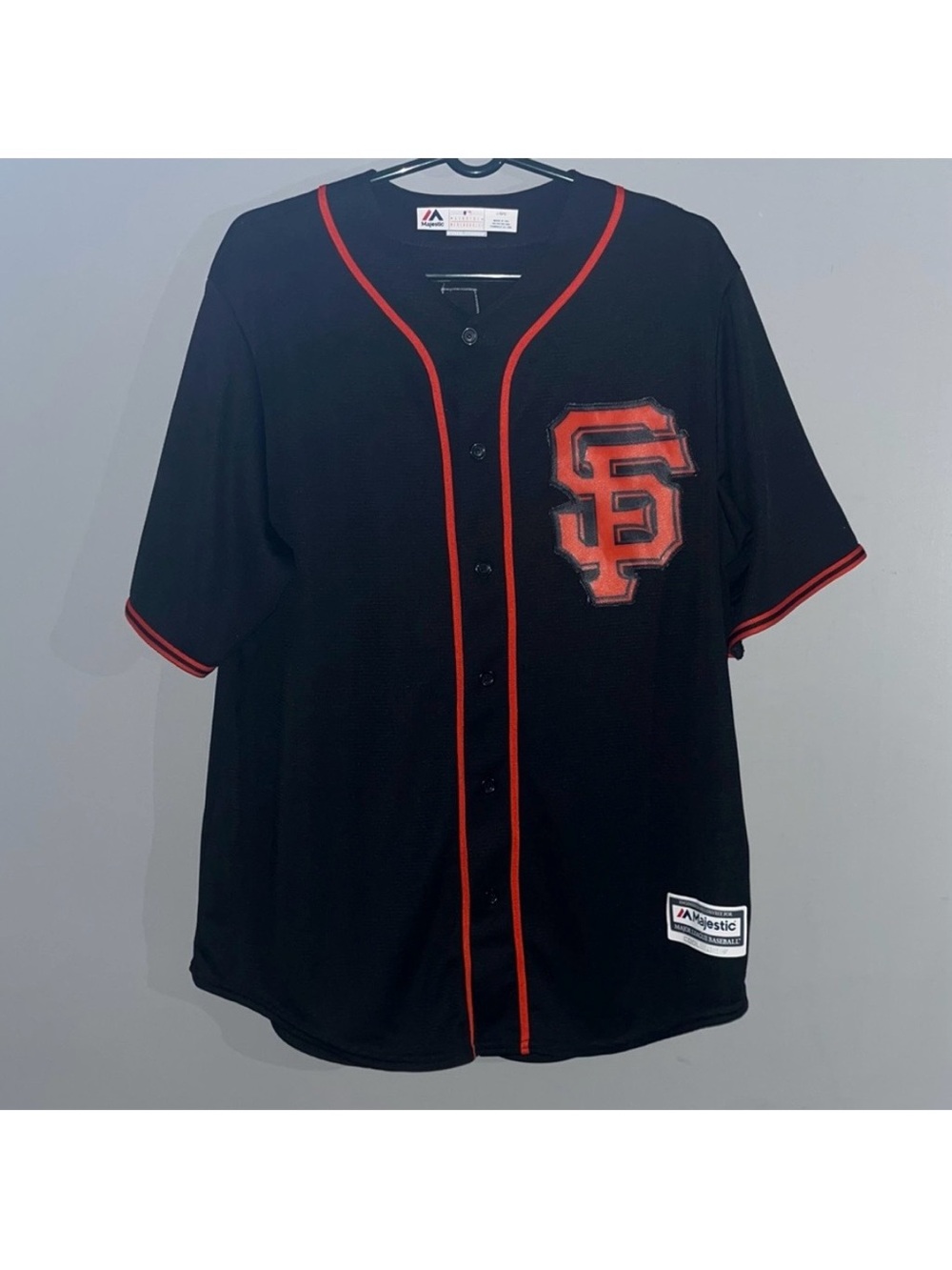 San Francisco Giants Madison Bumgarner Authentic Majestic COOLBASE MLB Jersey L